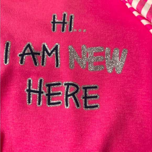 Baby’s Pink Striped Pjs Three Piece Long Sleeve Long Pants Cotton And Cutest Hat - Picture 4 of 5